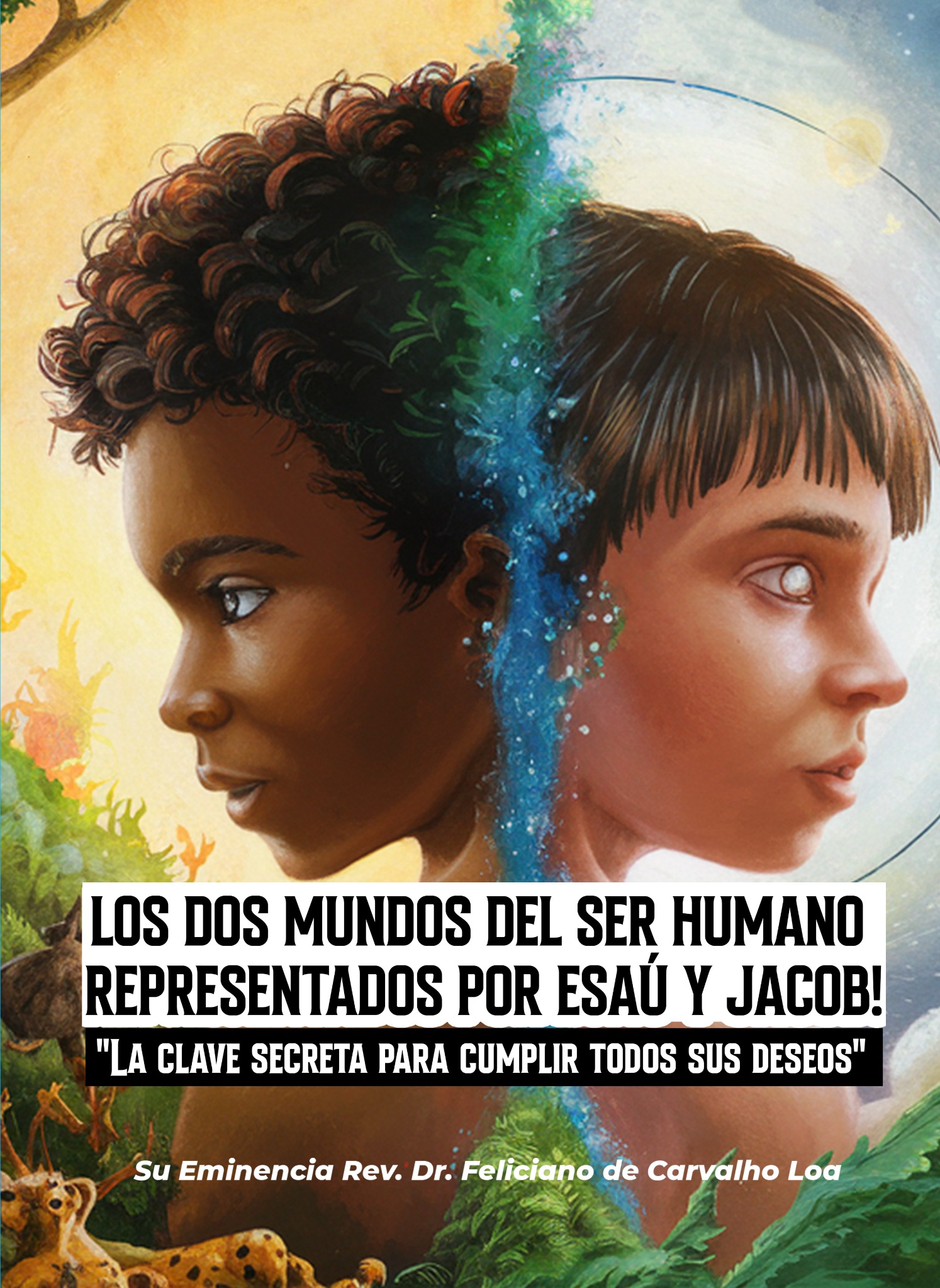Capa em espanhol de Los dos mundos del ser humano representados por Esaú y Jacob